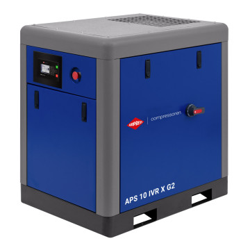 Compresseur à vis APS X 10 IVR avec onduleur 10 bar 10 ch/7,5 kW 270-1020 l/min