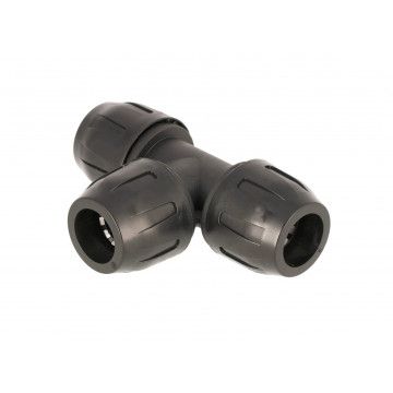 Raccord en T pour tubes Diam. ext. 25 mm de réseau air comprimé
