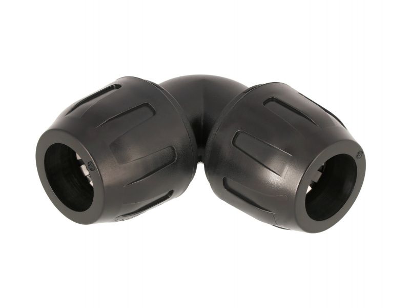 Coude égal 90° pour tubes Diam. Ext. 20 mm pour réseau air comprimé