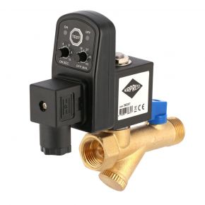 Purgeur électronique des condensats contrôlé par minuterie 1/2" + filtre à impuretés
