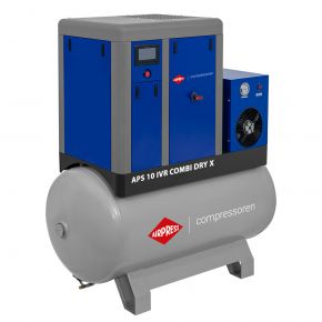 Compresseur à vis APS-X 10 IVR Combi Dry Onduleur 10 bar 10 ch/7.5 kW 330-970 l/min 500 L