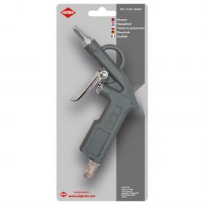 Soufflette bec court 20 mm Aluminium 6 bar + Raccord - Sous blister
