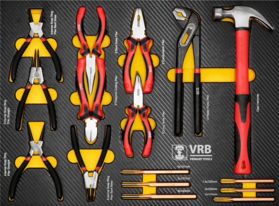 Servante d'atelier - 7 tiroirs - avec 246 outils