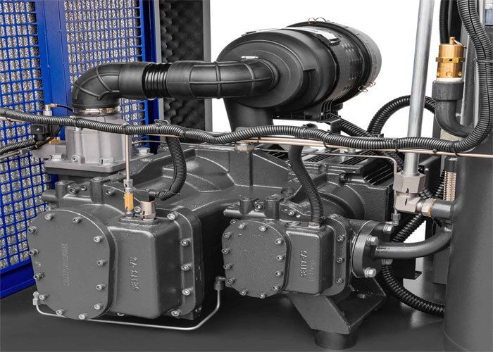 Compresseur à vis APS 2IVR X de 10 bars : bloc vis biétagé | Airpress